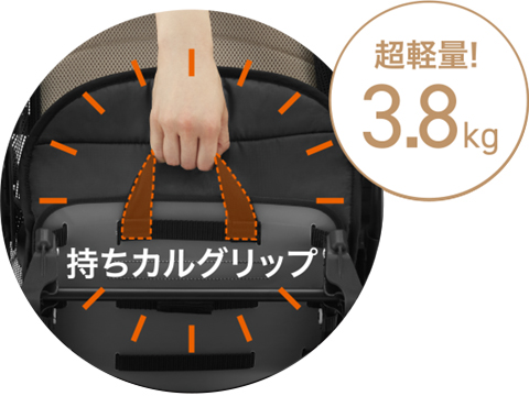 持ちカルグリップ 超軽量！3.7kg